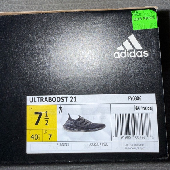 adidas ultraboost 21 Triple Black Athletic Shoes - Picture 6 of 6